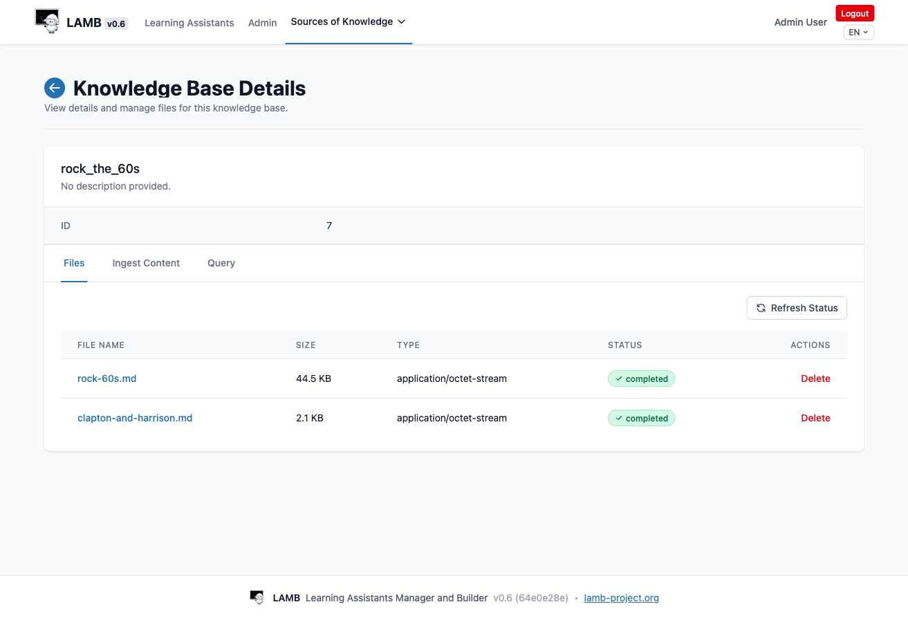 Knowledge Base Detail